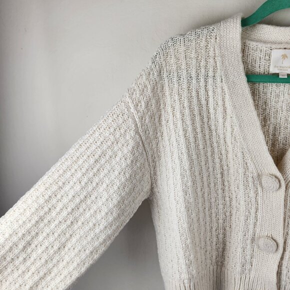The Westside Baby Alpaca Wool Blend Soft Fuzzy Knit Cropped Cardigan Sweater XS - Picture 5 of 11